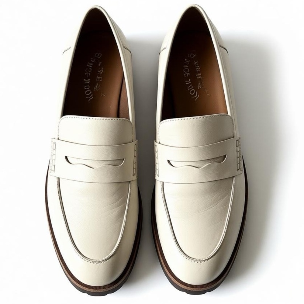 Kork-Ease Leather Penny Loafers Lug Sole Style “Carlisle” Women’s Size 9 - Picture 2 of 14